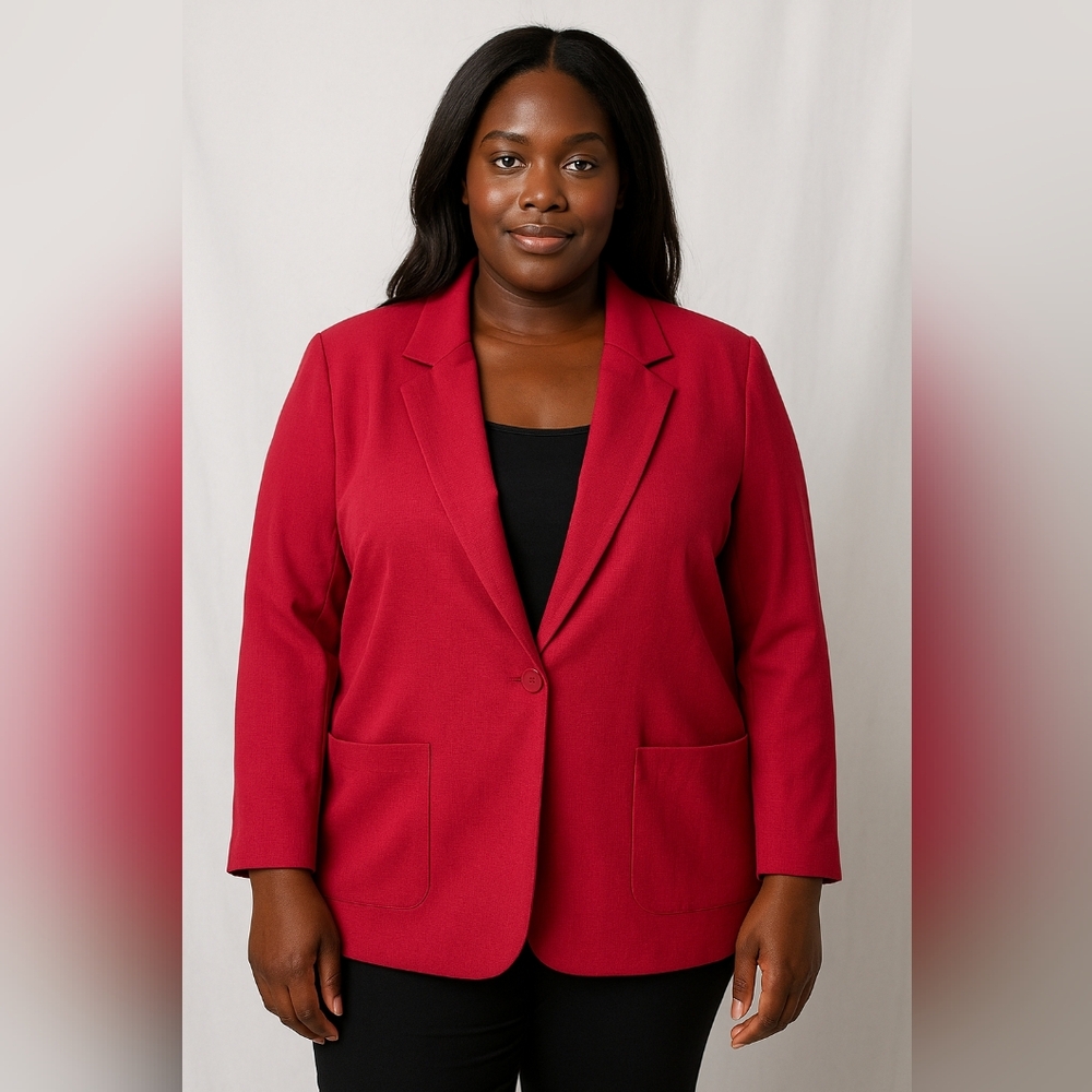 Lane Bryant Bold Red Blazer